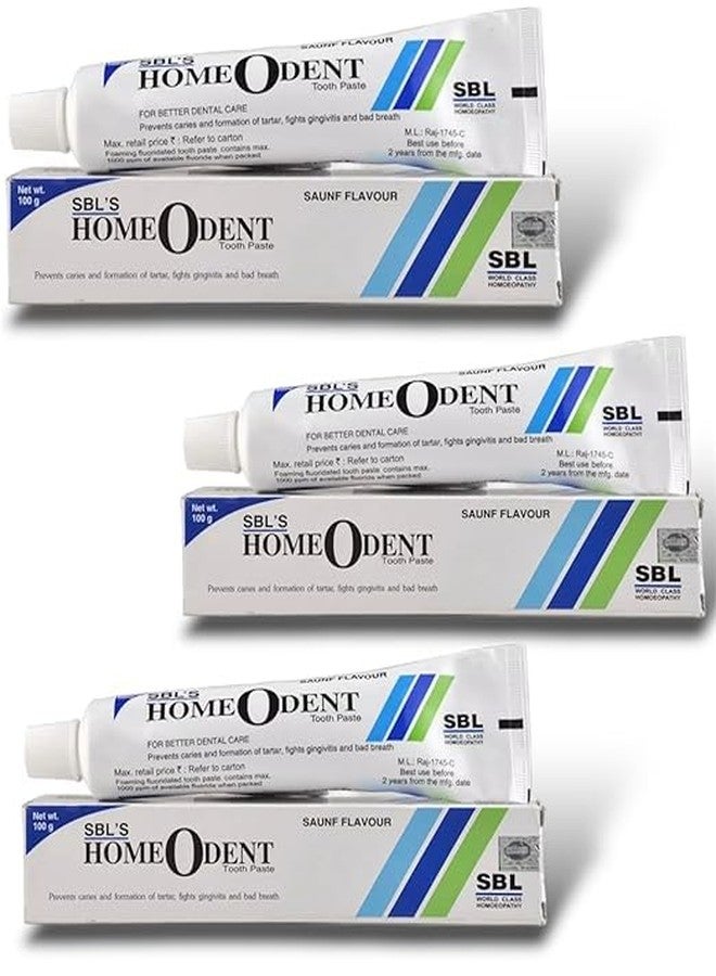 معجون أسنان إس بي إل هومودنت بنكهة الشمر - مجموعة من 3 أنابيب